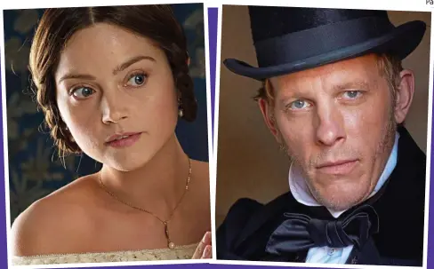  ??  ?? High drama: Jenna Coleman and Laurence Fox as Victoria and Palmerston