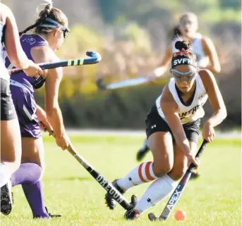  ?? CONTRIBUTE­D PHOTO ?? Saucon Valley field hockey player Salome Carr was part of the Panthers’ bounce-back season before being sidelined by an ACL injury that is expected to keep her off the field for six months.
