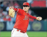  ??  ?? Los Angeles Angels starting pitcher Tyler Skaggs died from a toxic mix of the powerful painkiller­s fentanyl and oxycodone along with alcohol in an accidental overdose, a medical examiner in Texas ruled in a report released Friday. [AP PHOTO/MARCIO JOSE SANCHEZ]