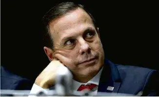  ?? Renato S. Cerqueira - 21.ago.2019/Futura Press ?? Doria durante anúncio do setor aéreo no Bandeirant­es