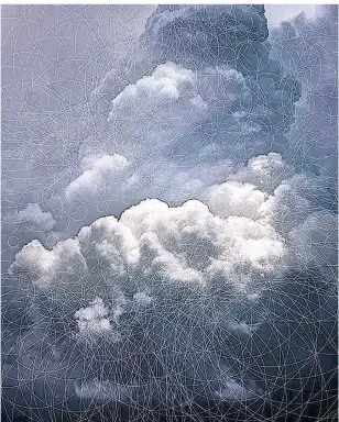  ?? FOTO: COURTESY DER KÜNSTLER UND PACE GALLERY ?? Das Werk von Trevor Paglen heißt „Cloud #865 Hough Circle Transform“(2019).