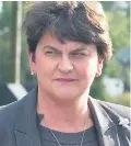  ??  ?? Frustratio­n: Arlene Foster