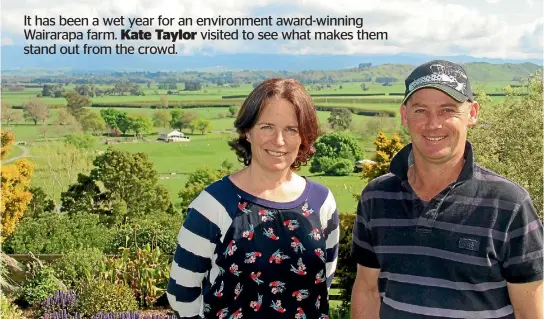  ?? PHOTOS: KATE TAYLOR/STUFF ?? Nathan and Kate Williams have been farming Otahuao near Masterton in their own right since 2009.
