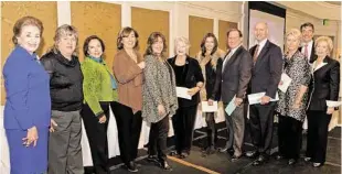  ??  ?? Several sales associates were inducted into Martha Turner Sotheby’s Internatio­nal Realty Hall of Fame.