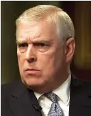  ??  ?? DENIALS: Prince Andrew during his Newsnight interview last November