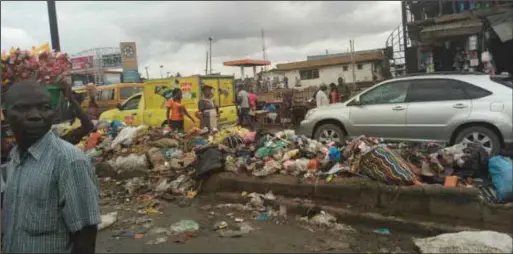  ??  ?? Dirts now compete for right of way in Lagos
