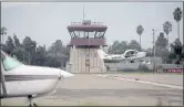  ?? ?? An airplane takes off at ReidHillvi­ew Airport in San Jose this month.