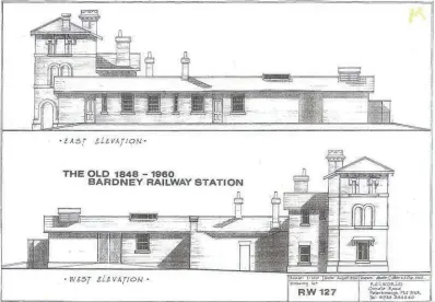  ?? ?? One of several drawings of Bardney station created for Railworld by architect Maurice Carter in the mid-1990s. RAILWORLD