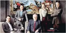  ?? HBO ?? La familia Roy, protagonis­ta de la serie Succession de HBO