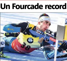  ?? (Photo EPA/MaxPPP) ?? On n’arrête plus Martin Fourcade cette saison. Il bat toutes les marques mondiales...