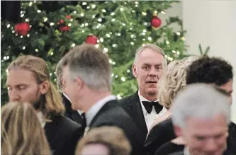  ?? CAROLYN KASTER THE ASSOCIATED PRESS ?? Interior Secretary Ryan Zinke attends the Congressio­nal Ball in the Grand Foyer of the White House in Washington on Saturday.