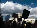  ?? JOSE LUIS MAGANA / AP ?? Abortion-rights activists protest outside the Supreme Court in Washington on Saturday.