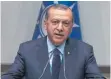 ?? FOTO: AFP ?? Recep Tayyip Erdogan stellt der EU ein Ultimatum.