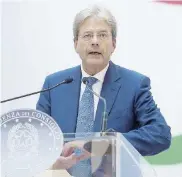  ?? Ansa ?? Capo del governo Gentiloni era ministro degli Esteri