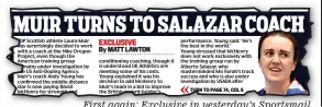  ??  ?? First again: Exclusive in yesterday’s Sportsmail