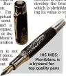  ??  ?? HIS NIBS: Montblanc is a byword for top quality pens