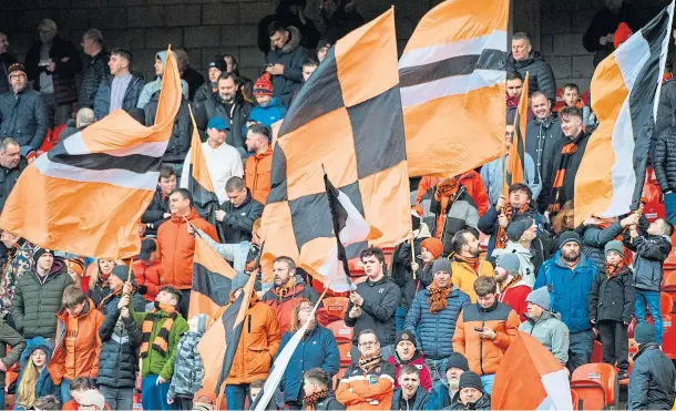  ??  ?? AT THE READY: A majority of Dundee United season ticket holders replying to a survey questionna­ire said they’re ready to return to Tannadice.