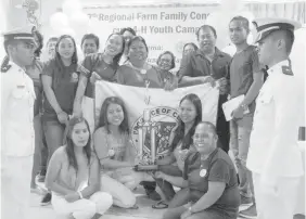  ??  ?? The Cebu Province team is over-all champ in the recent 27th Regional Farm Family Congress held in Bogo City.