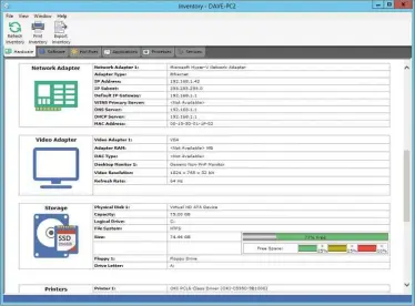  ??  ?? BELOW NetSupport stores hardware and software inventorie­s on its host system