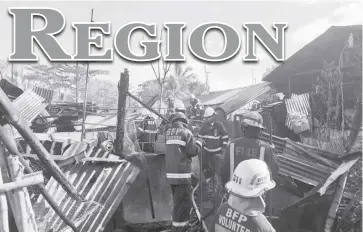  ?? ?? Six houses in Barangay Sum-ag, Bacolod City went ablaze on Sunday morning due to an unattended candle.