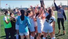  ?? Joe Morelli / Hearst Connecticu­t Media file photo ?? The Weston girls soccer team capture the South-West Conference South Division title 2-0 over Notre Dame-Fairfield at Notre Dame on Nov. 14.