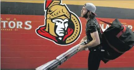  ?? PATRICK DOYLE ?? Forward Mike Hoffman led the Senators with a plus-17 rating last season. He also scored 26 goals and had 61 points.