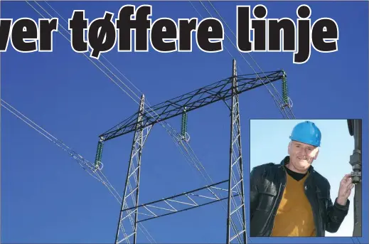  ??  ?? TØFFERE LINJE: Nho-sjef Tore Waeraas i Finnmark tar til ordet for klarere tale og en bokstaveli­g talt tøffere linje for å sikre at Finnmarks utvikling ikke stopper opp. Kravet er at det kommer beslutning om framvøring av 420 kv-linja fram til...