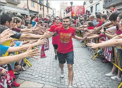  ?? FOTO: P. PUNTÍ ?? Portu, uno de los referentes rojiblanco­s en las últimas temporadas, ya es historia en el Girona. Su futuro está en el Sánchez-Pizjuán