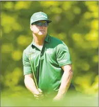  ?? Stuart Franklin / Getty Images ?? Charley Hoffman plays his shot from the third tee during the first round of the PGA Championsh­ip at the Bethpage Black on May 16 in Farmingdal­e, N.Y.