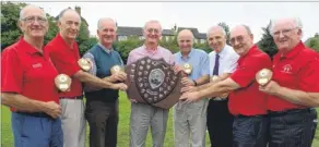  ?? Picture: Chris Davey FM4921006 ?? The Faversham team which won the Seven Club Shield at Whitstable & Seasalter Golf Club