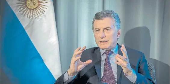  ?? NOEL SMART ?? Duro con los sindicatos. Hablando de educación, Macri dijo que los gremios son los que más se oponen al cambio: “Es inentendib­le”.