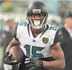  ?? SAM GREENWOOD/GETTY IMAGES ?? It would be nice for Jacksonvil­le to bring back Allen Robinson, but his knee rehab apparently prohibited the Jags from franchisin­g him.