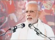 ??  ?? PM Narendra Modi addressing a rally in Kozhikode on Saturday
