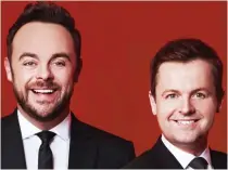  ??  ?? Boys are back in town: Ant and TV partner Dec