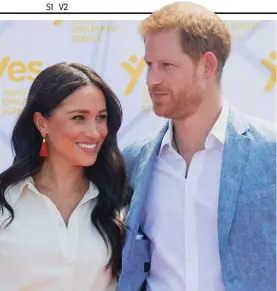  ??  ?? Speech circuit: Harry and Meghan will talk about social issues