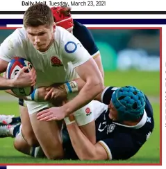  ?? GETTY IMAGES ?? Back to earth with a bump: Farrell had a rough Six Nations but he can bounce back strongly