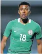  ??  ?? Alex Iwobi