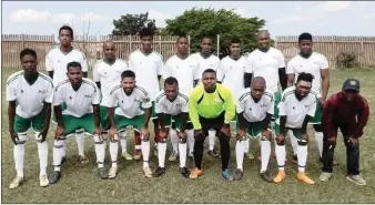  ?? | SUPPLIED ?? The Rainham Sporting team, which includes some of Safa Phoenix’s leading senior players, that will take on the South African National Defence Force football team in a friendly match on Thursday night.