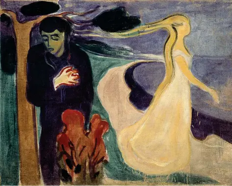  ??  ?? Separazion­e, un dipinto realizzato nel 1896 dall’artista norvegese Edvard Munch (1863-1944) e conservato attualment­e nel Munch Museum di Oslo