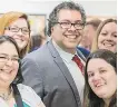 ??  ?? The Brenda Strafford Society for the Prevention of Domestic Violence would not be nearly as viable were it not for the invaluable support of Mac’s. Pictured at the event is Mayor Naheed Nenshi with several Mac’s staff members.