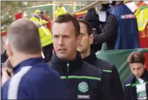  ??  ?? FLARE PLAY: McGhee appears to have words with Deila