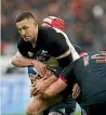  ??  ?? Sonny Bill Williams had a good test until he forgot he wasn’t playing the 13-man code.