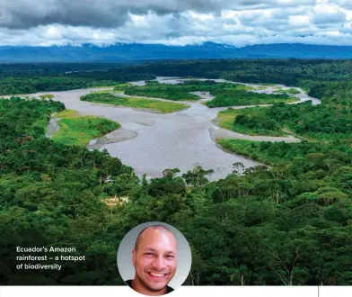  ?? ?? Ecuador’s Amazon rainforest – a hotspot of biodiversi­ty