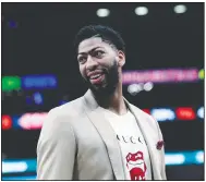  ?? AP File Photo ?? The New Orleans Pelicans decided to hold onto Anthony Davis after failing to find a trade deal for him Thursday before the NBA trade deadline.