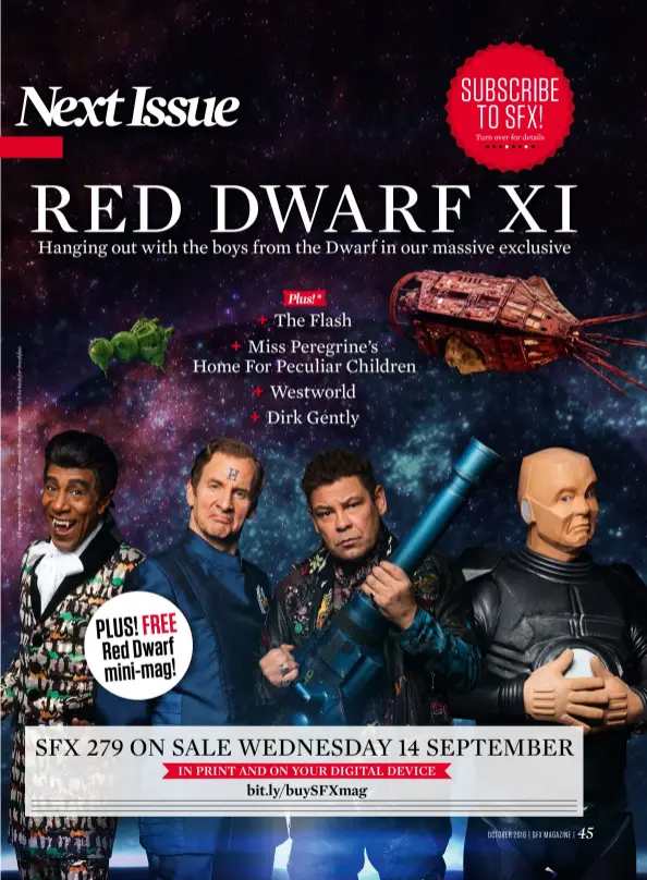  ??  ?? plus! free red Dwarf mini-mag!