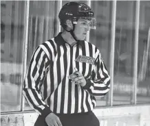  ?? JEREMY FRASER • CAPE BRETON POST ?? Chad O’Neill of Glace Bay will be among the officiatin­g team working the Telus Cup national under-18 hockey championsh­ip in Okotoks, Alta., this week. O’Neill will be one of four Nova Scotians who will travel to Western Canada to officiate the event.
