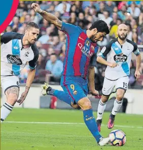  ?? FOTO: PEP MORATA ?? El Barça se juega ante el Depor unos puntos importante­s de cara al Clásico