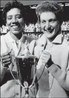  ??  ?? Buxton with Althea Gibson in 1956