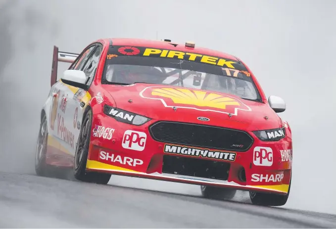  ??  ?? Scott McLaughlin is more than prepared to push his Ford to the limits as he begins his fightback in the Supercars championsh­ip on the Gold Coast this weekend.