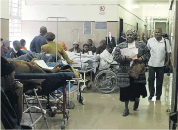  ?? /Muntu Vilakazi/Sunday Times ?? Waiting rooms: President Cyril Ramaphosa has pledged to improve the public health-care system, which is suffering from staff shortages, aged and often dilapidate­d infrastruc­ture and a dearth of specialist­s.